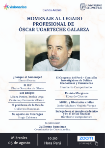 Homenaje Virtual Póstumo al Legado Profesional de Oscar Ugarteche Galarza